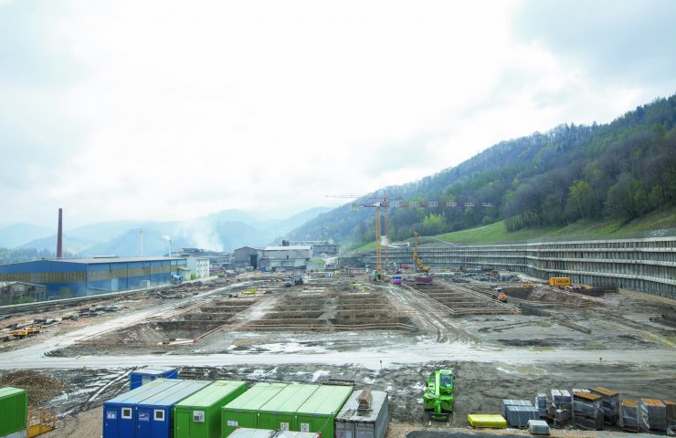 Voestalpine has started construction of the main building of the new steel plant in Kapfenberg