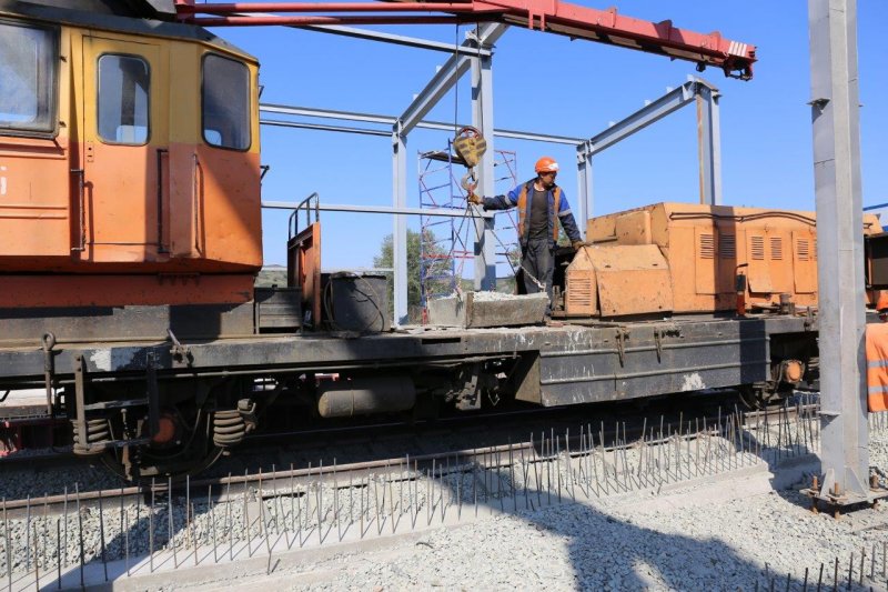 На ММСК началось строительство гаража для размораживания смерзшихся грузов