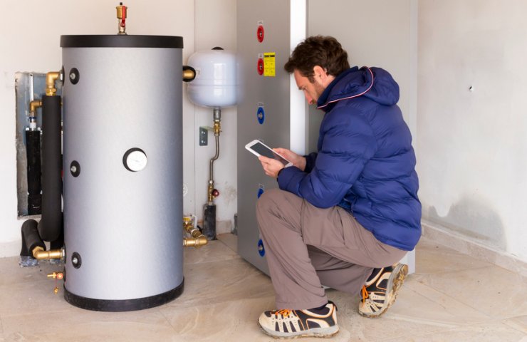 Boiler type household water heater