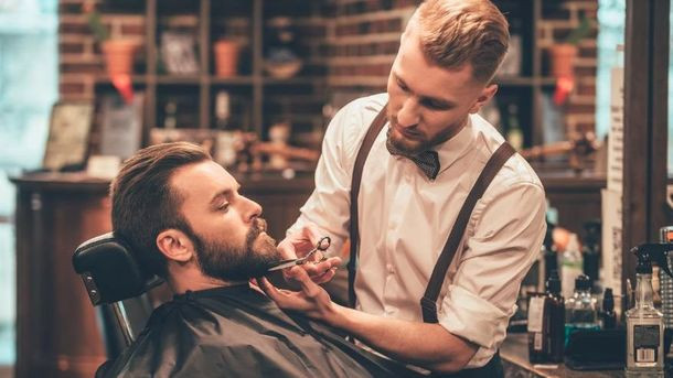 Barbershop beard trim