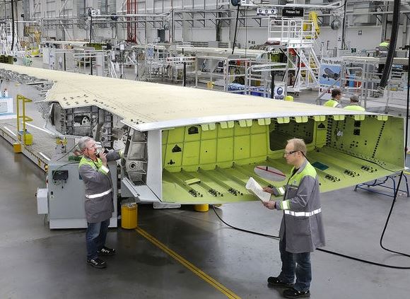 Bombardier sells the company produces wings for Airbus