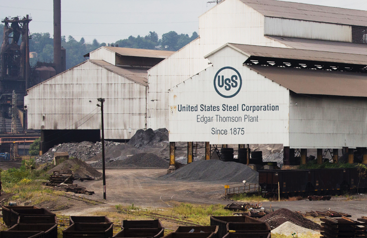 Shares of US Steel Corp. rose sharply after the publication of such bad results as expected