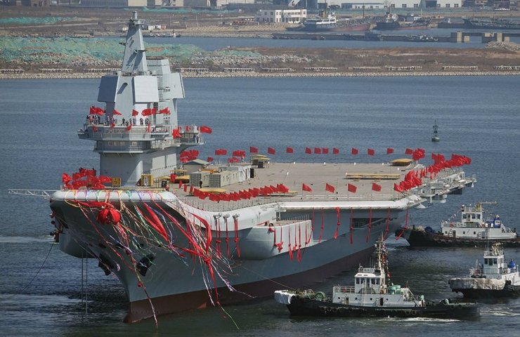 China has commissioned a second aircraft carrier and is preparing to launch the third