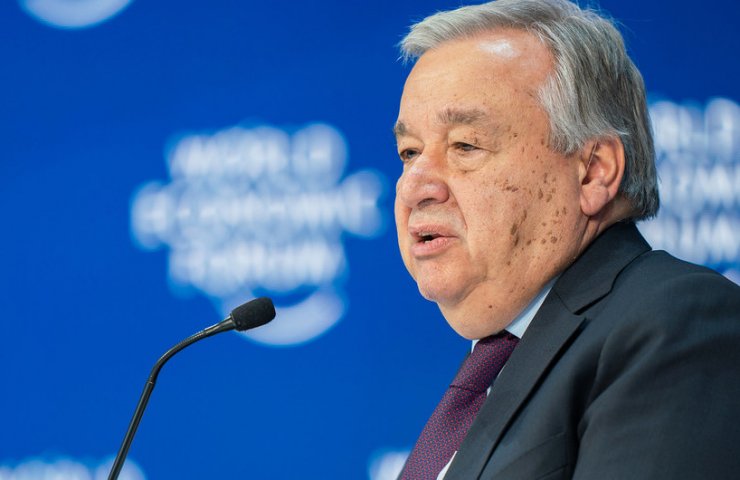 The UN Secretary General in Davos stated that without reductions in greenhouse gas emissions "we are doomed"