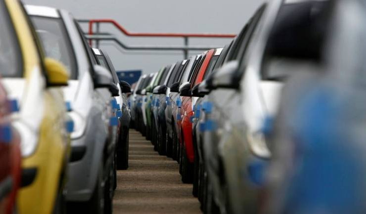 In Europe plummeting sales of new passenger cars