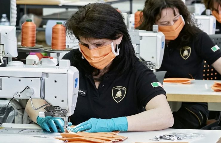 Lamborghini launches production of medical masks and protective flaps