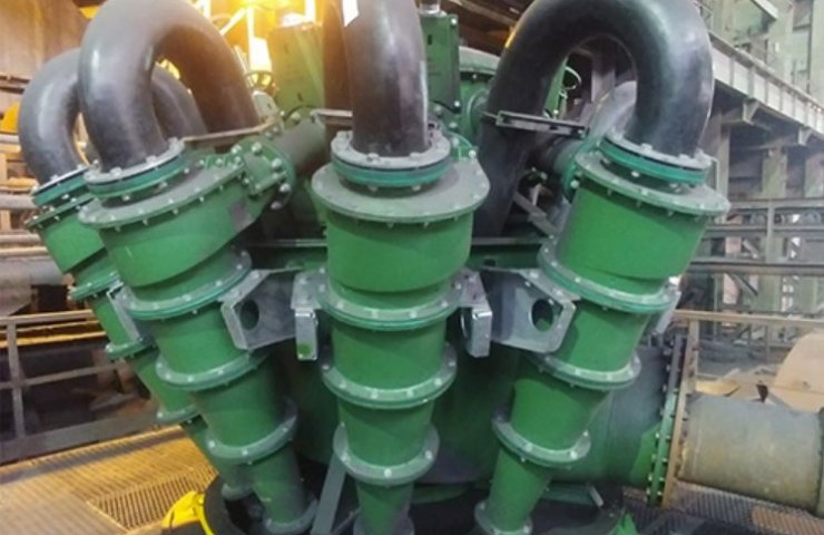 «АрселорМиттал Кривой Рог» установил новые гидроциклоны на рудообогатительной фабрике № 2