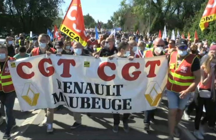 Сотрудники Renault и Nissan в Еропе начали массовые акции протеста против увольнений