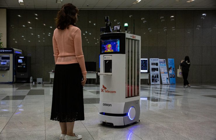 In South Korea, with the spread of the virus fighting industrial robots