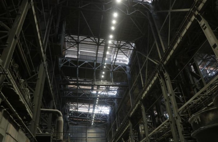 On the Dnieper metallurgical plant upgrade lighting system