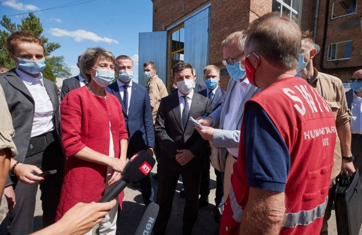 The presidents of Ukraine and Switzerland visited the KP "Water of Donbass"