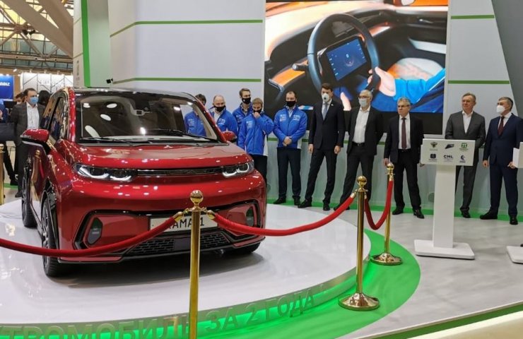 KAMAZ presented a compact city electric vehicle "KAMA-1"