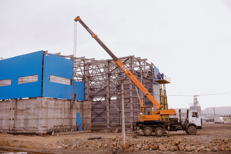 Uchalinsky GOK is constructing a building to shelter the tailings