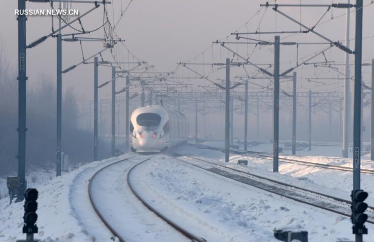 High-speed railway launched in China Beijing-Harbin highway