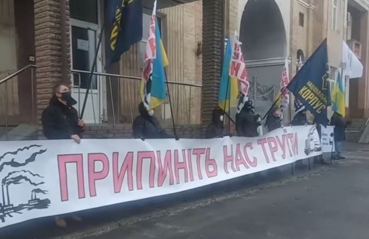 Protests against the work of a by-product coke plant continue in Kharkiv