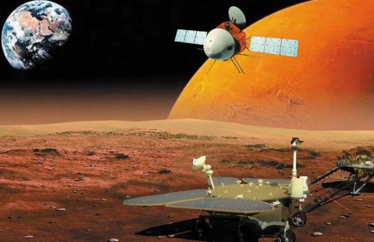 Китайский зонд "Тяньвэнь-1" вышел на орбиту вокруг Марса