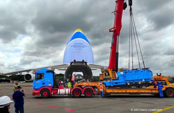 Specialists of SE "Antonov" ensured the urgent transfer of mining equipment from Australia to Brazil
