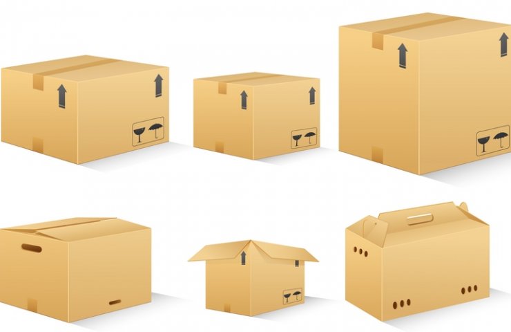 Cardboard boxes to protect finished products
