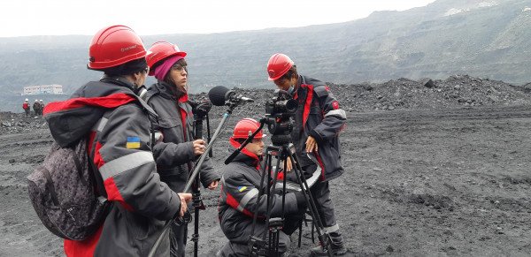 Shooting of a French film with the tentative title "Earth" has begun at Severny GOK in Ukraine