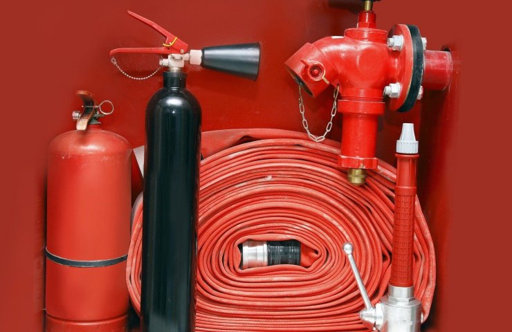 Fire fighting equipment for industrial enterprises