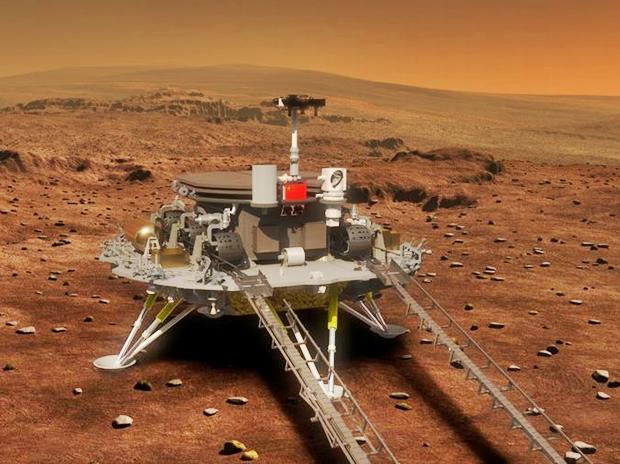 Китайский космический аппарат «Тяньвэнь-1» совершил успешную посадку на поверхность Марса