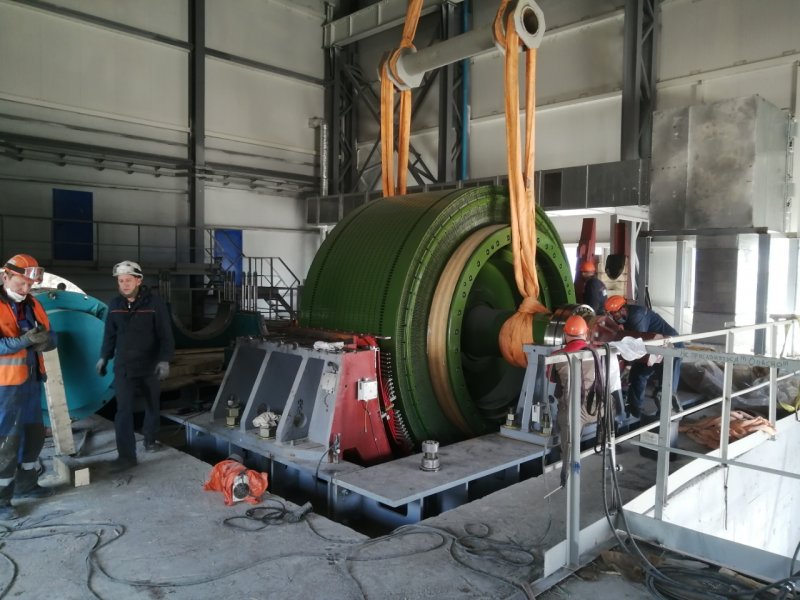 Installation of the first mine hoisting machine of Uralmashzavod began in Altai