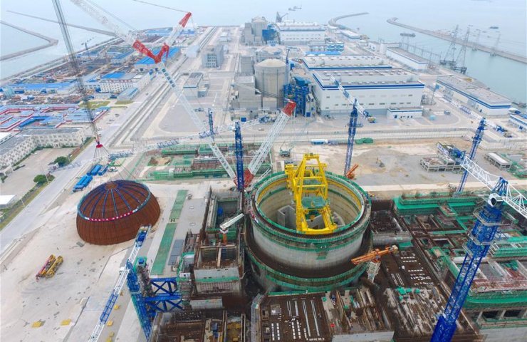 Construction of the world's first land-based small modular reactor begins on the Chinese island of Hainan