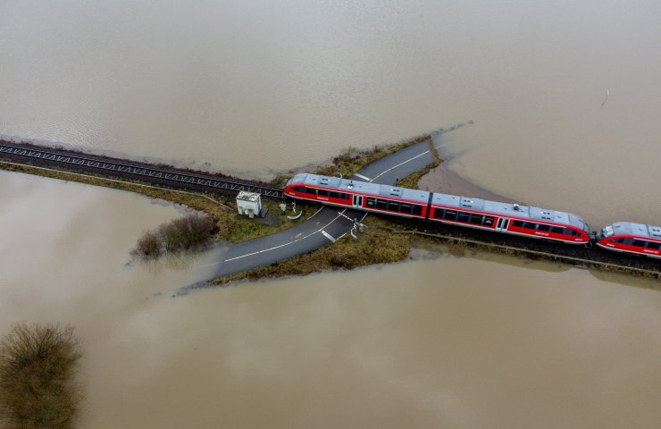 Deutsche Bahn оценил ущерб от наводнения в Германии в 1,3 миллиарда евро