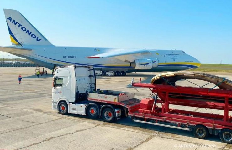 Авиакомпания Антонов с начала года перевезла по воздуху 626 тонн горнодобывающего оборудования