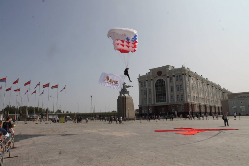Three dozen planes launched today from the open area of ​​the UMMC Museum Complex