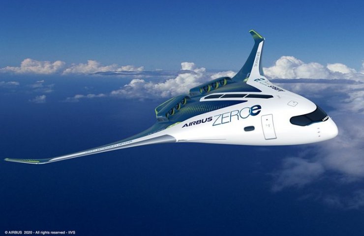 Airbus начал проектировать самолет с водородным двигателем