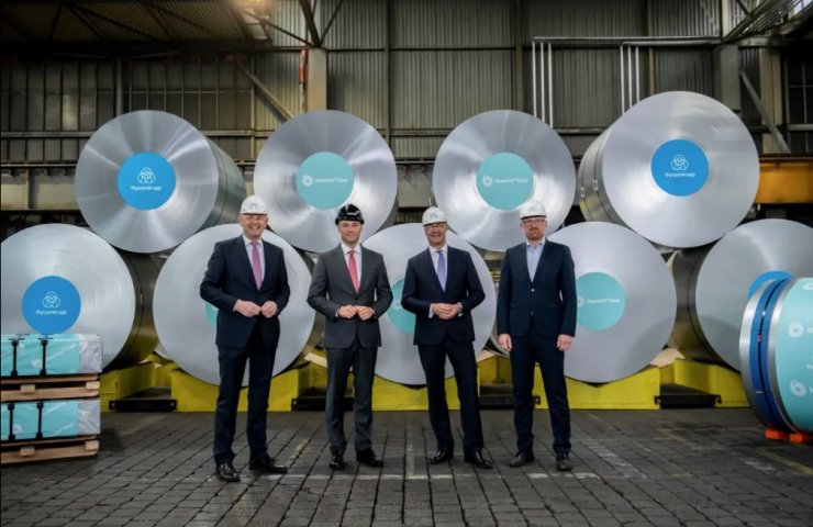Thyssenkrupp Steel shipped the first tons of its bluemint® decarbonized steel