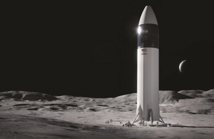 НАСА отложило высадку человека на Луну из-за судебного разбирательства с SpaceX