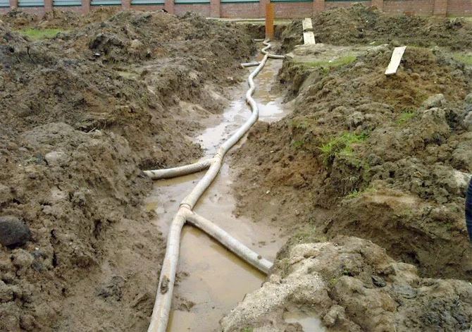 What is included in the drainage work?