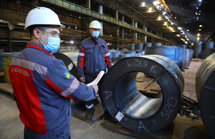 Zaporizhstal slightly reduced steel production in 2021