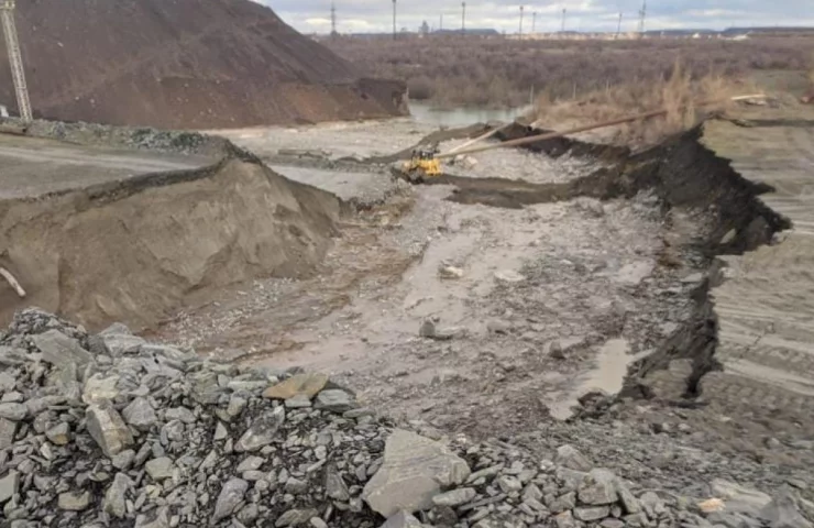Leakage of industrial water at the ArcelorMittal Kryvyi Rih tailing dump was estimated at UAH 300,000