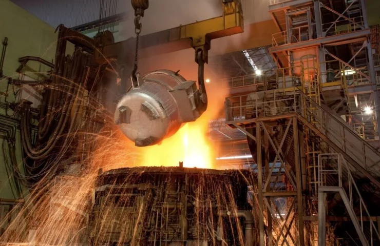 World steel production in January fell by 6% due to a sharp drop in smelting in China
