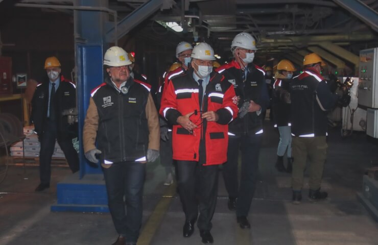 Viktor Pinchuk and the Supervisory Board of the Yalta Forum YES visited the Interpipe Steel plant in Dnipro