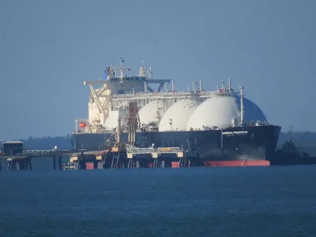 Bulgaria began unloading the first tanker with American liquefied gas