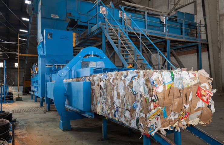 Оборудование для прессовки отходов вторичной переработки