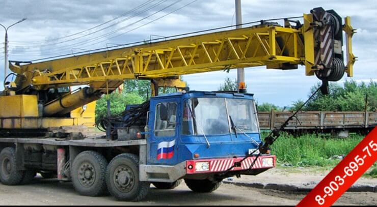 Применение крана на строительной площадке