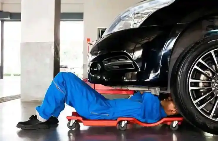 Professional service station in the city