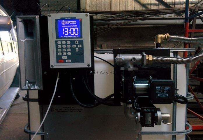 Gas station without operator