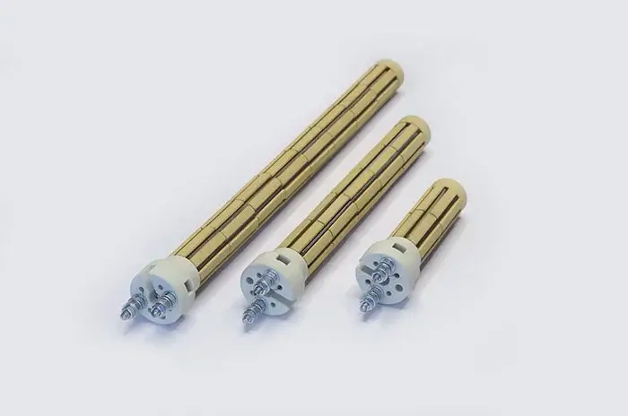 Ceramic dry heating elements