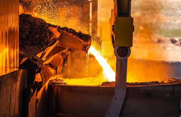 Steel production in China rose in the first decade of January