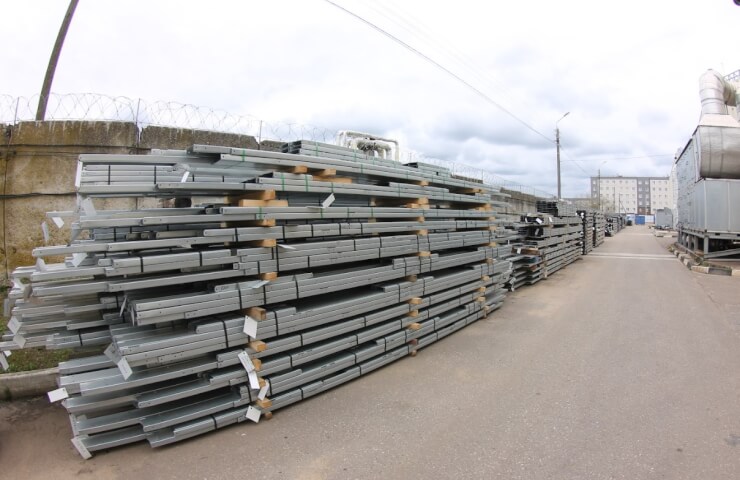 Galvanized light steel profile from the manufacturer Andromet