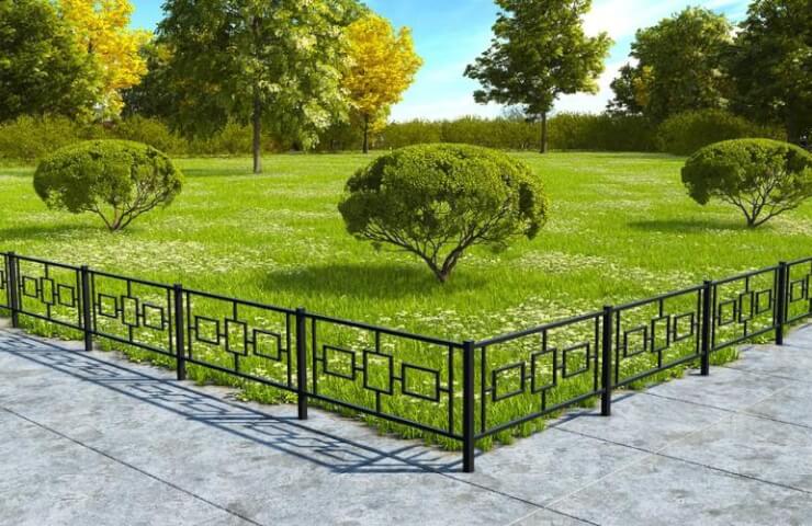Metal pedestrian barriers