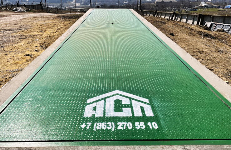 Truck scales for the Stavropol agricultural enterprise