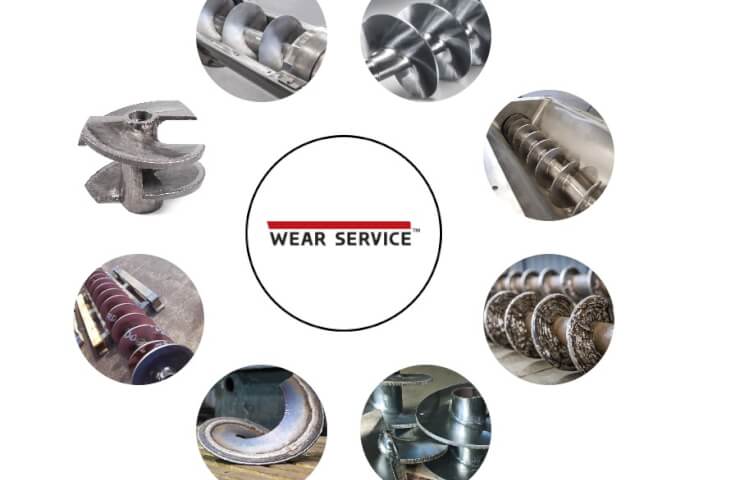 Винтовые шнеки от компании «Wear Service»