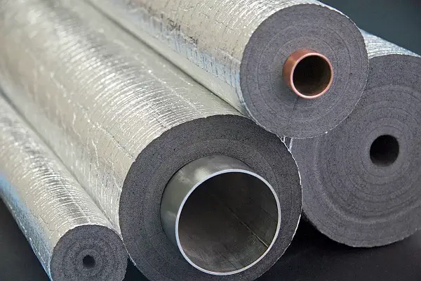 Foil cylinders for pipe insulation